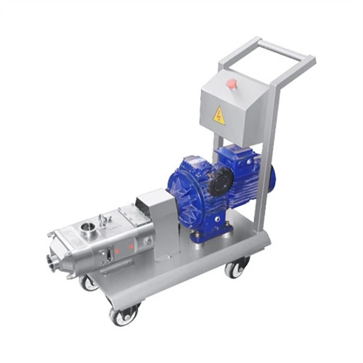 twin screw pump with mobile trolley